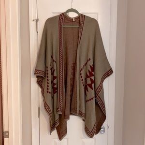Pinkblush Sweater Poncho